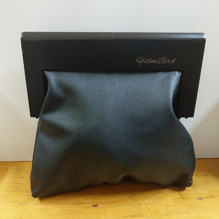 YELLOWBIRD CLASSIC BLACK LEATHER CLUTCH BAG