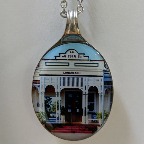 LONGREACH RAILWAY STATION RECYCLED SPOON NECKLACE