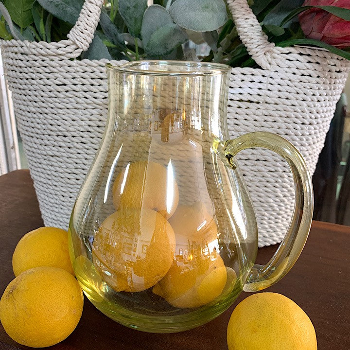 GLASS JUG 2 LITRE YELLOW