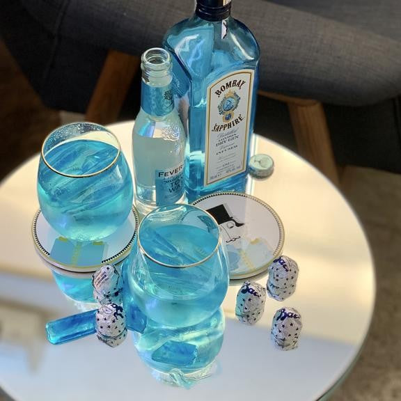 GLASS TUMBLERS SET OF 2