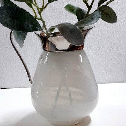 MILK GLASS WATER JUG