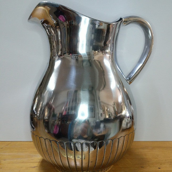 ALUMINIUM RIBBED JUG