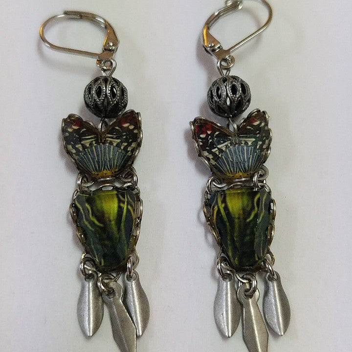 AYALABAR EARRINGS GREEN TONES