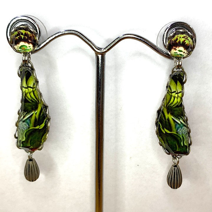 AYALABAR EARRINGS GREEN TONES
