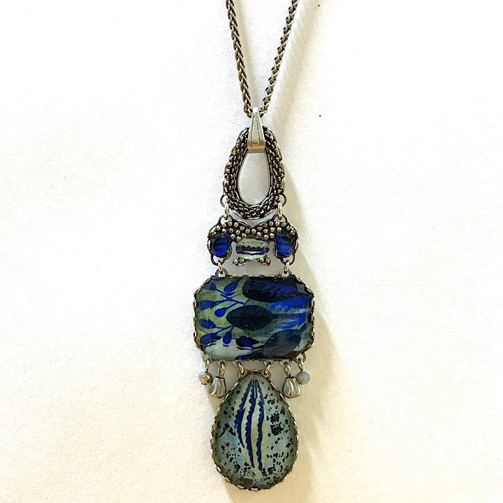 BLUE PENDANT AYALABAR NECKLACE