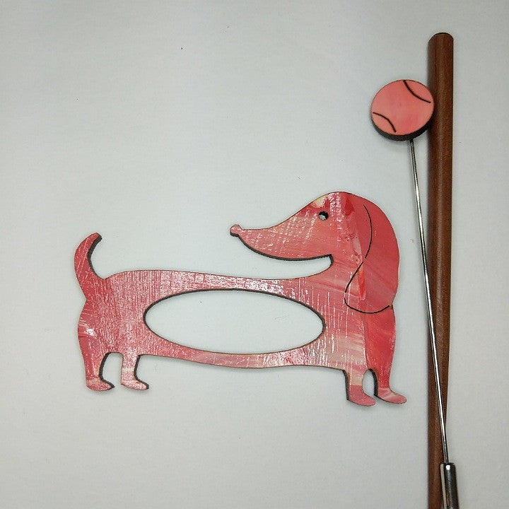 HANDMADE WOODEN SCARF RING WITH PIN