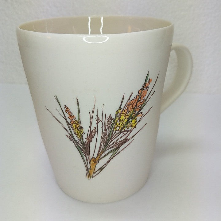 CERAMIC MUG WITH AUSTRALIAN WILDFLOWERS BOXED