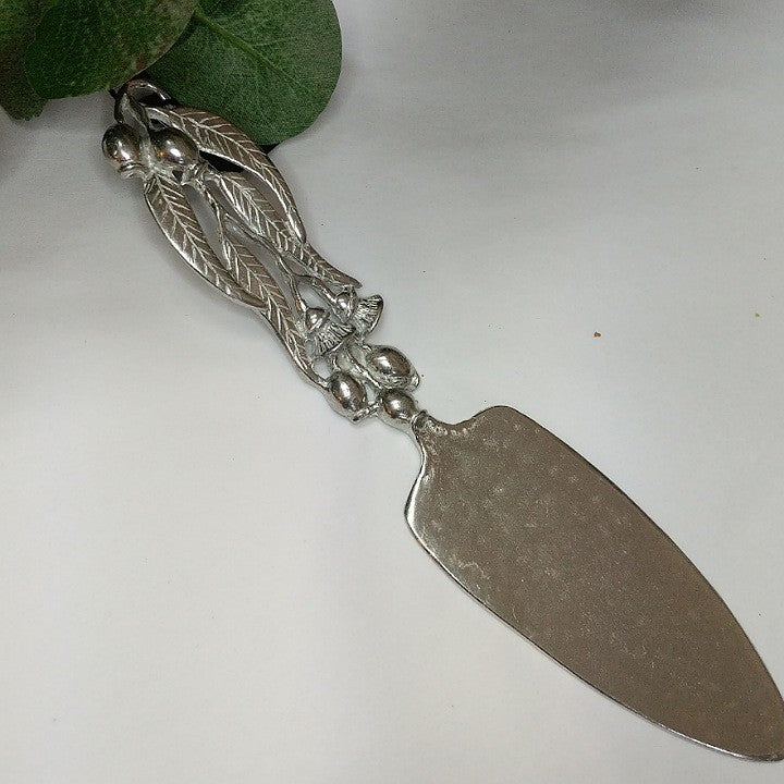 AUSTRALIAN MADE SILVER PEWTER CAKE SERVERS