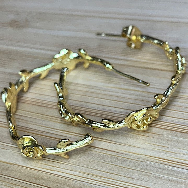 GOLD LATE BLOOMER EARRINGS
