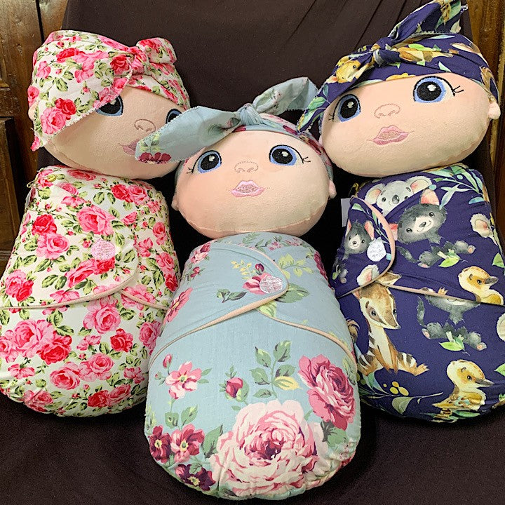 CLOTH SWADDLE DOLL HANDMADE LARGE