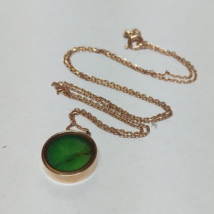 AUSTRALIAN JADE ROSE GOLD NECKLACE