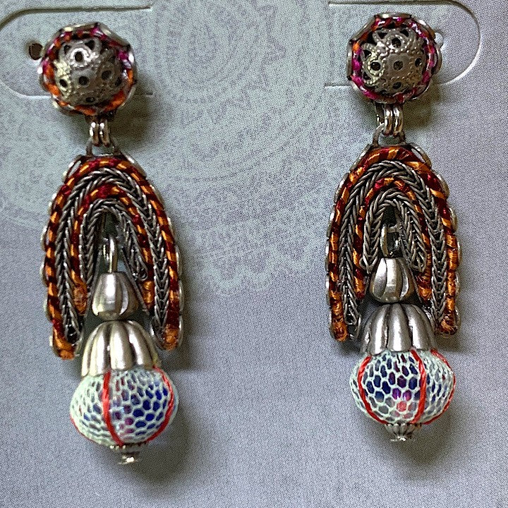 AYALABAR EARRINGS ORANGE