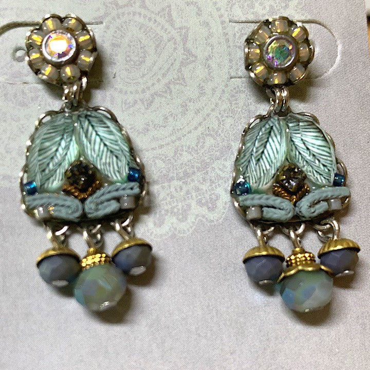 AYALABAR EARRINGS PALE BLUE