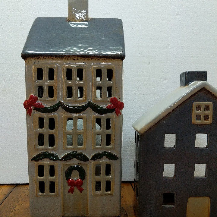 TEALIGHT CHALET STRASBOURG GRANDE GREY