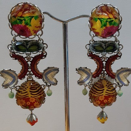 AYALABAR EARRINGS YELLOW STATEMENT