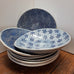 WONKI WARE CERAMIC SALSA DISH BLUE LACE