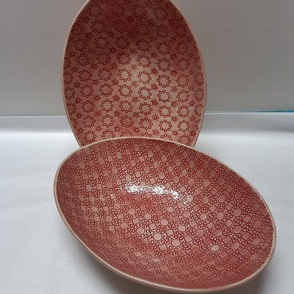 OVAL BOWL PIMENTO COLOUR