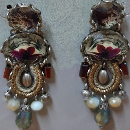 AYALABAR EARRINGS MINT GREY MAUVE