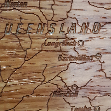 TIMBER AUSTRALIAN MAP
