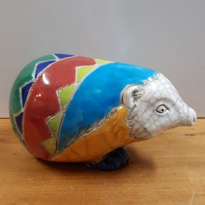 COLOURFUL CERAMIC HEDGEHOG