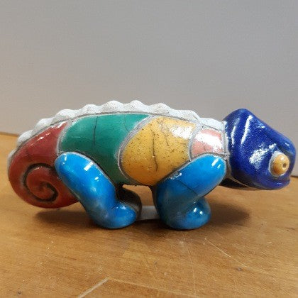 COLOURFUL CERAMIC CHAMELEON