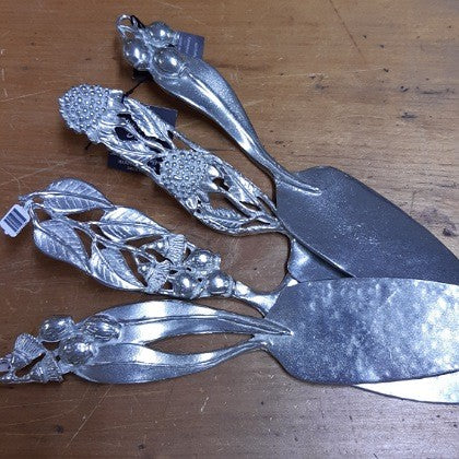 AUSTRALIAN MADE SILVER PEWTER CAKE SERVERS