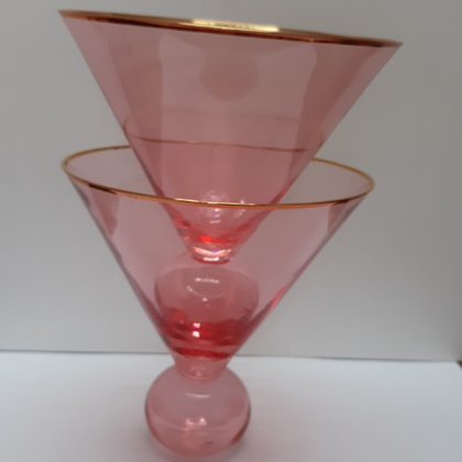 PINK MARTINI GLASSES SET 2