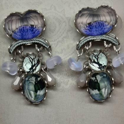 AYALBAR EARRINGS MAUVE SUE EARRINGS