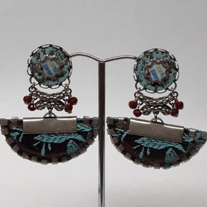 AYALABAR BLUE SEMI EARRINGS