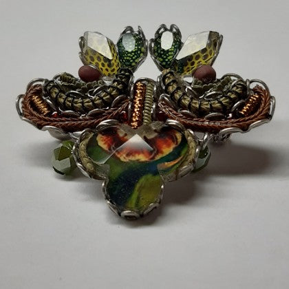 AYALBAR GREEN MEADOW BROOCH