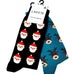 COTTON SOCKS BLACK SANTA 11 - 14