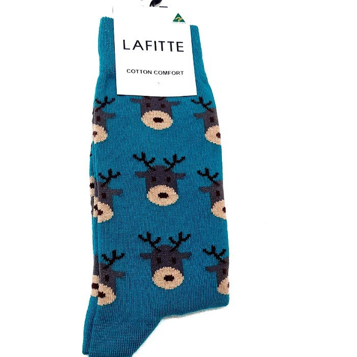 COTTON SOCKS REINDEER SIZE 6 - 11