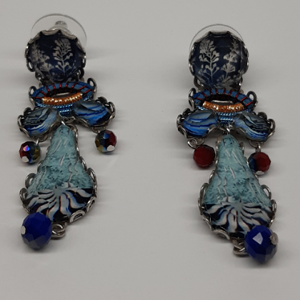 AYALABAR EARRINGS IN THE BLUES