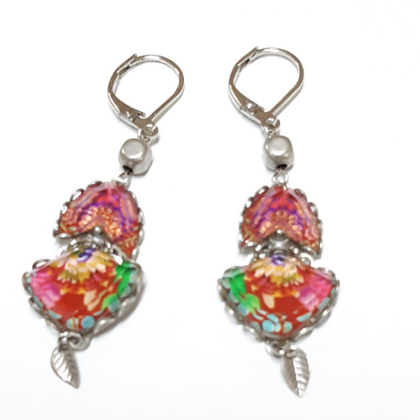 AYALABAR EARRINGS PINK HOOK