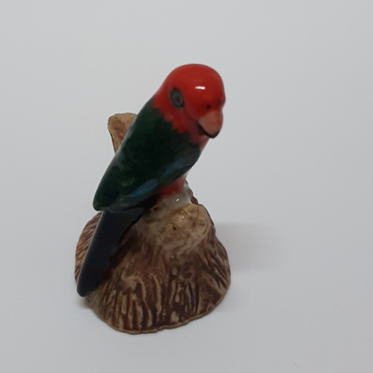 CERAMIC AUSTRALIAN KING PARROT FIGURINE
