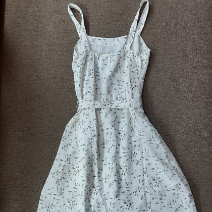 PUROLINO GREEN FLORAL LUCY DRESS
