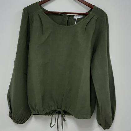 PUROLINO OLIVE LONG SLEEVE TOP