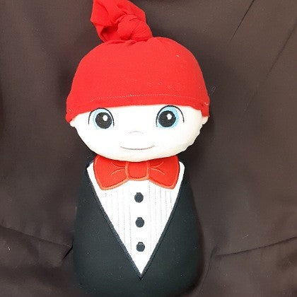 CLOTH SWADDLE DOLL HANDMADE BOY LARGE