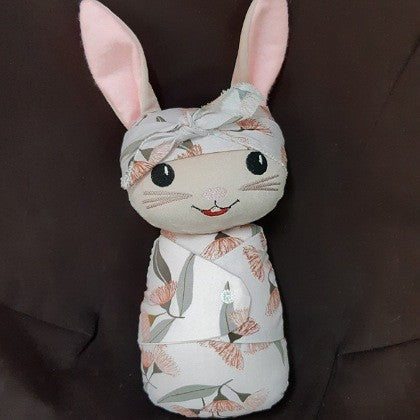 CLOTH SWADDLE BUNNY HANDMADE SMALL