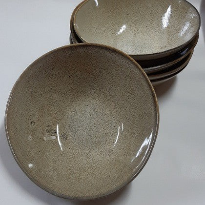 CERAMIC OSTRICH SHELL PATTERNED BOWL