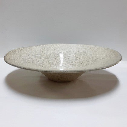 CERAMIC OSTRICH SHELL PATTERNED RISOTTO BOWL