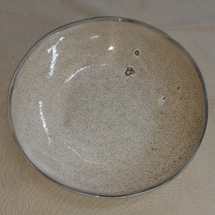 CERAMIC OSTRICH SHELL PATTERNED PASTA BOWL