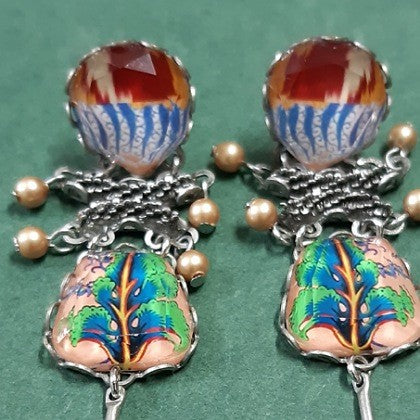 AYALABAR EARRINGS LONG MOTHER OF PEARL DROP