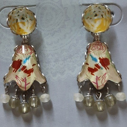 AYALABAR EARRINGS BEIGE PASTELS