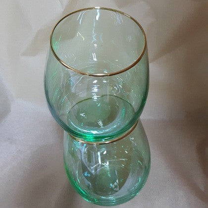 GLASS TUMBLERS SET OF 2
