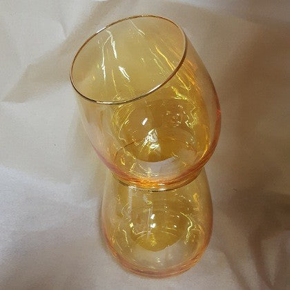 GLASS TUMBLERS SET OF 2