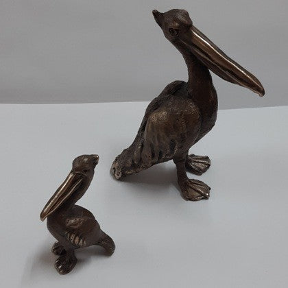 BRONZE FIGURINE PETE SMIT SHY PELICAN