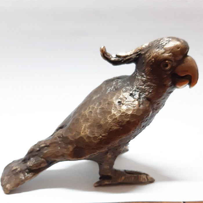 BRONZE FIGURINE PETE SMIT COCKATOO