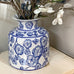 BLUE AND WHITE CERAMIC POT