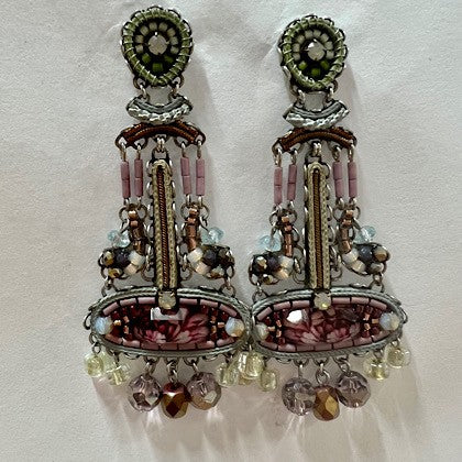 AYALABAR EARRINGS SHADES OF MAUVE